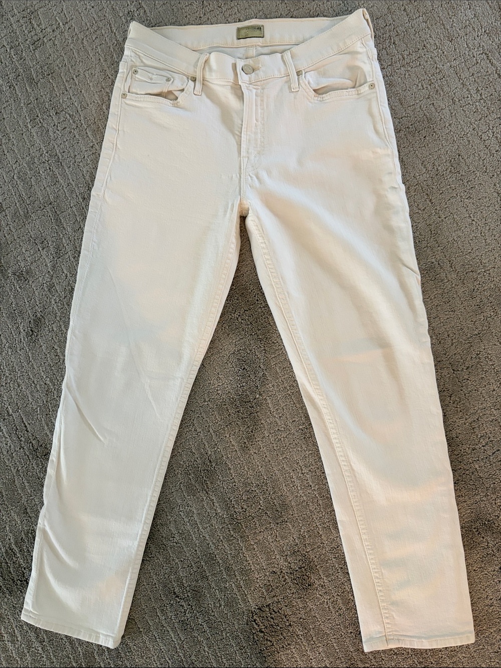 MOTHER Women’s Skinny Jeans in White